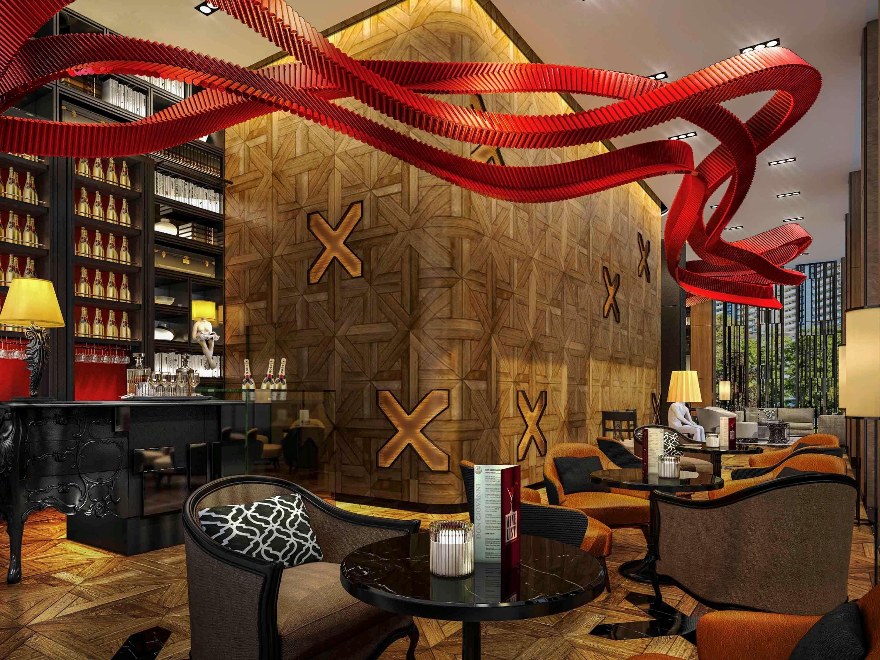 Hotel Sofitel Adelaide Exterior foto Interior of a Starbucks Reserve store